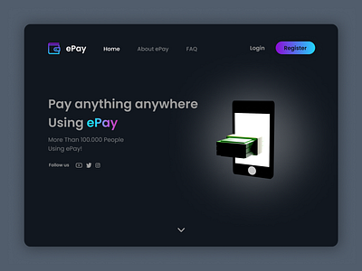 ePay Web Design 3d branding design graphic design ui webdesign