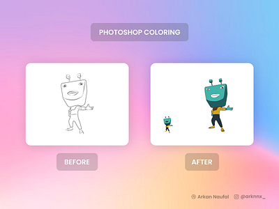 Photoshop Coloring (AduDu) 3d design graphic design illustration