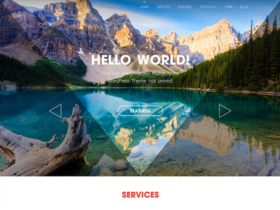 Hello World design landing page web design website