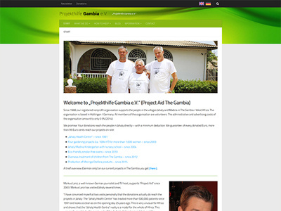 Buschklinik (charity) coding corporate website design web design web development website