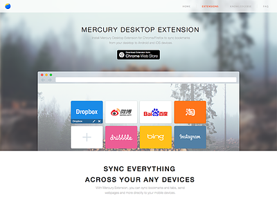 Mercury extension website extension mercury website