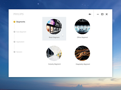Segments Hover desktop philips ui