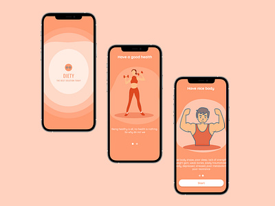 Diety - Onboarding App beginer design indonesia ui ux