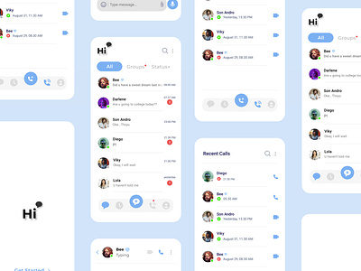 HI - Messege App beginer design designer indonesia mobile ui ux