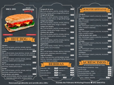 Creation and development of snacks table menu.