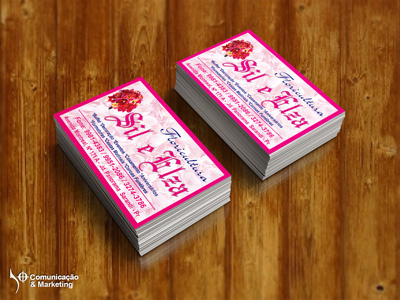 Flower shop business card brand development business card card creation