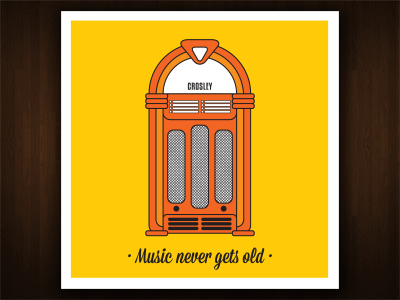 Music never gets old (Jukebox) jukebox music mutte print retro screenprint