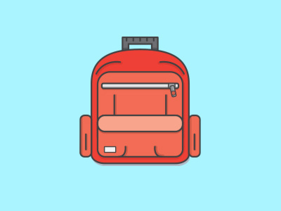 Backpack backpack bag illustration school