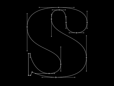 Lower case "s" glyph glyphs lowercase s type typography