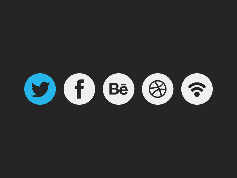 Buttons - GIF behance blog buttons gif icons mutte social media twitter web wordpress