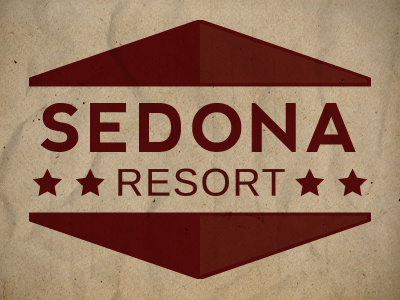 Sedona resort emblem logo resort