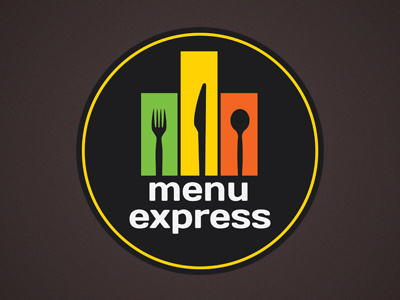 menu express express food logo menu