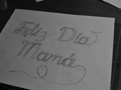 "Felíz día mamá" Lettering lettering mothers mothers day typography