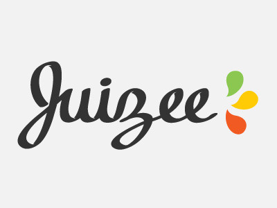 Juizee Logo 2.0 juice logo script tropical