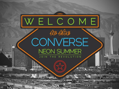 Neon summer converse las vegas neon sign