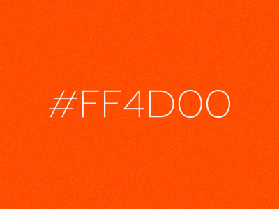 #ff4d00 for the win color hex orange