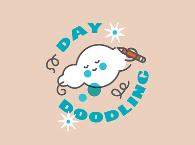 DAY DOODLING baby branding cloud cute daydoodling daydream daydreaming doodle doodling fun icons logo logodesign sketching squiggle squiggles stars starship thinking thoughts
