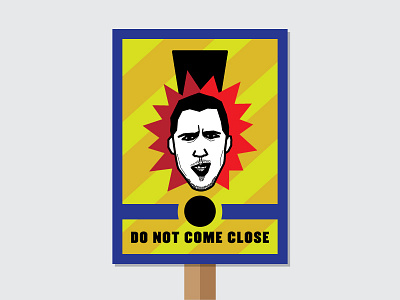 Hazard! blue chelsea chelsea fc eden hazard england football futbol game game poster hazard sign illustration soccer