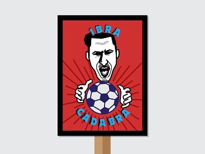Ibra-Cadabra! football french futbol game poster ibrahimovic illustration paris psg soccer sweden uefa zlatan