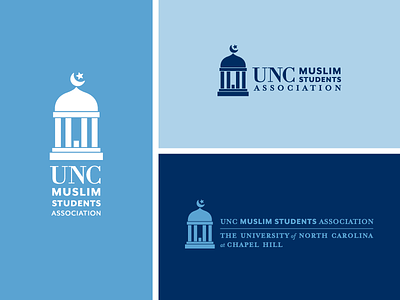 UNC x MSA carolina blue chapel hill icon logo moon mosque muslim nc north carolina old well star unc