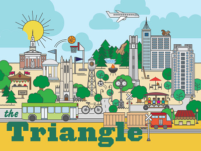 Research Triangle Park Illustration