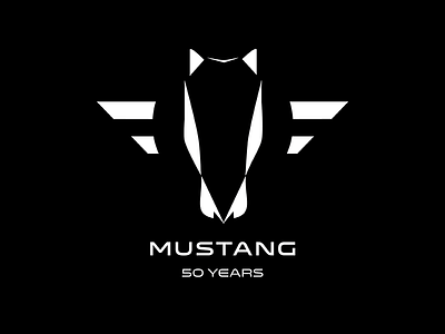 Mustang Rebrand Concept brand branding car concept icon logo mustang rebrand