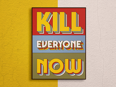 This Year's Motto drag queen funny kill movie murder poster retro typography