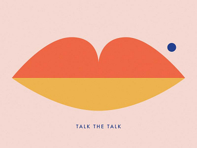 Itinerary Snippet 2 illustration itinerary lips orange pink snippet talk