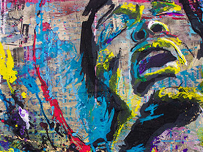 Jimi Hendrix acrylic canvas hendrix ink jimi painting stratocaster