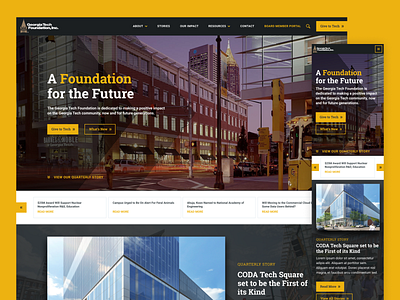 Georgia Tech Foundation Website Redesign