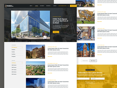 Georgia Tech Foundation Stories Page Design