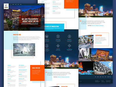 Architectural Signage Firm Homepage Redesign design web