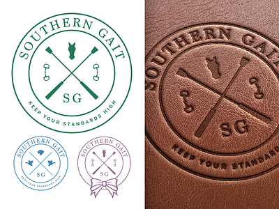 Southern Gait Equestrian Logo branding logo vector art