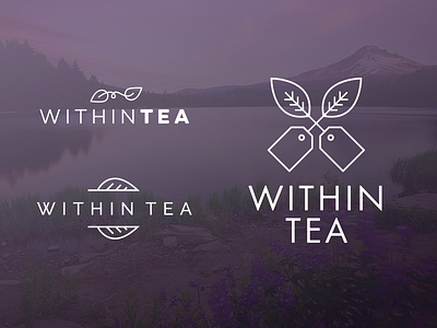 Organic Tea Logo Concepts branding logo vector art