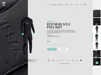 VISSLA Ecommerce ecommerce experiment surf vissla website wetsuit