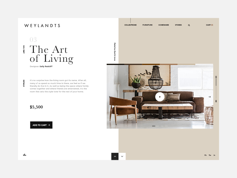 Interior Design Ecommerce Website By Greg Norman On Dribbble