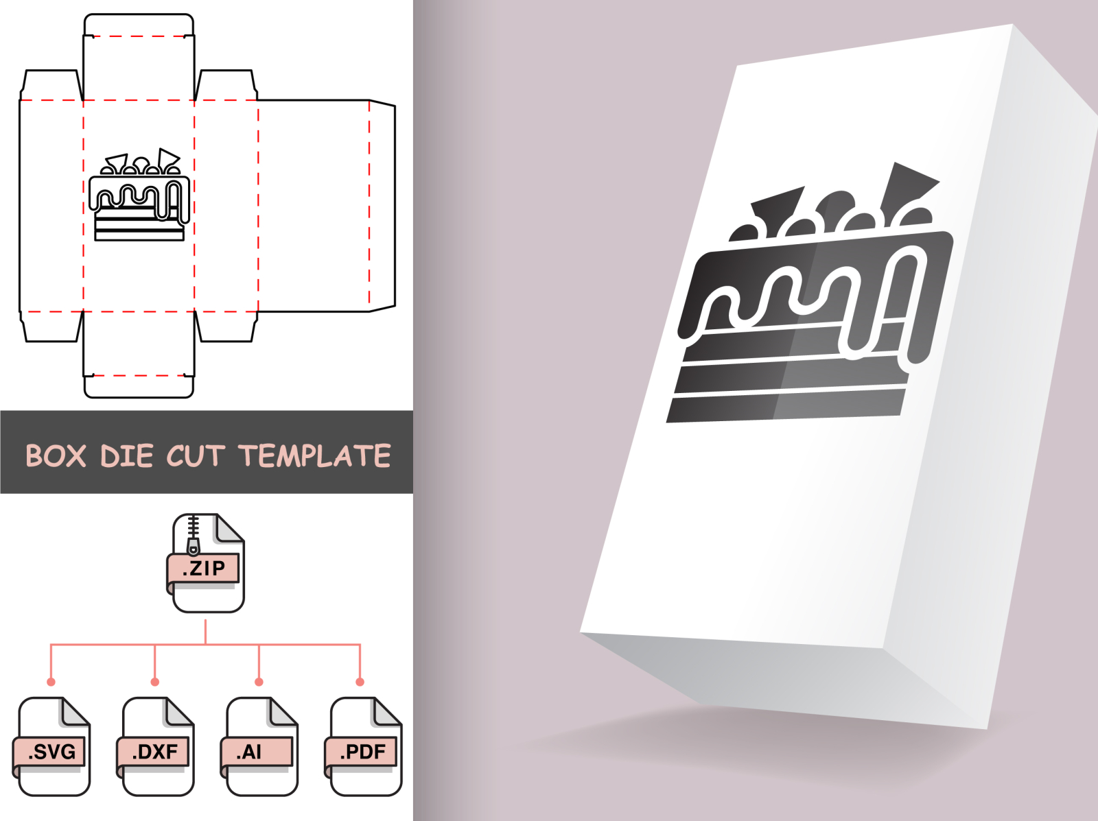 Cake Box Mockups, Graphic Templates - Envato Elements