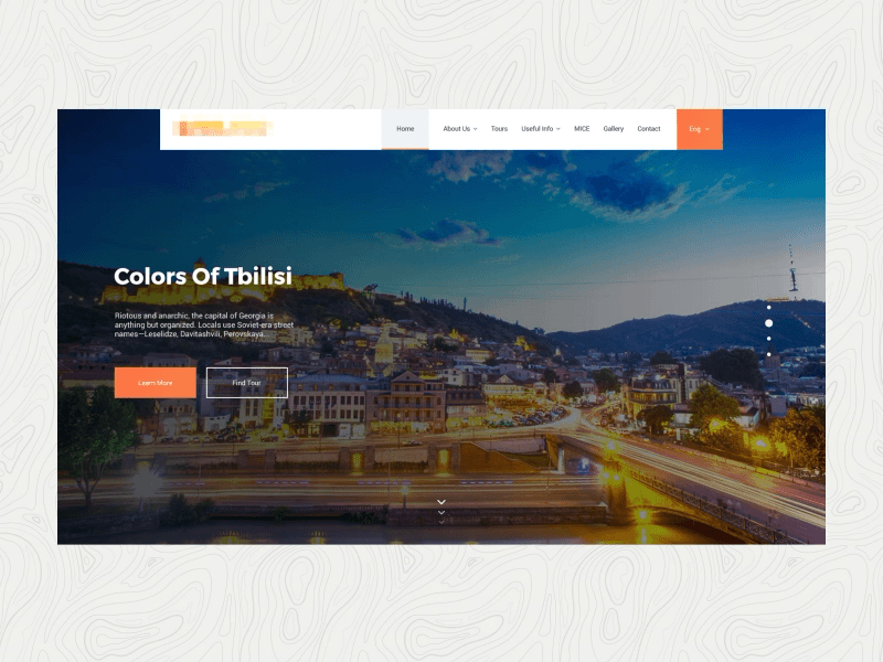 Travel - Tours Website Concept