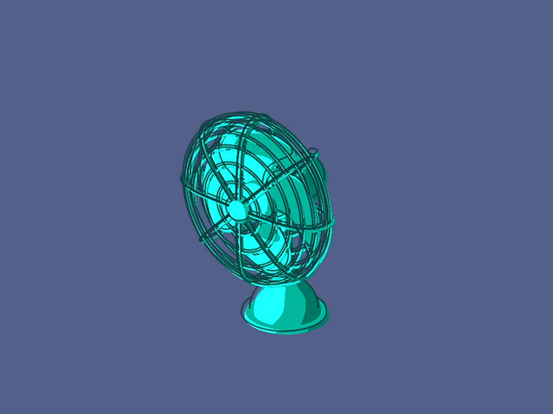 Evolution of Fan 2d animation appliances c4d cinema 4d dyson fan gif lizardfei motion design motion graphics sketch and toon