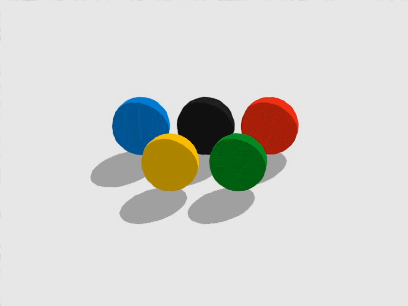 It's Olympic! animation ball cinema 4d gif motion design motion graphics olympic sports