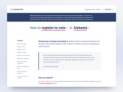 redesign of howto.vote