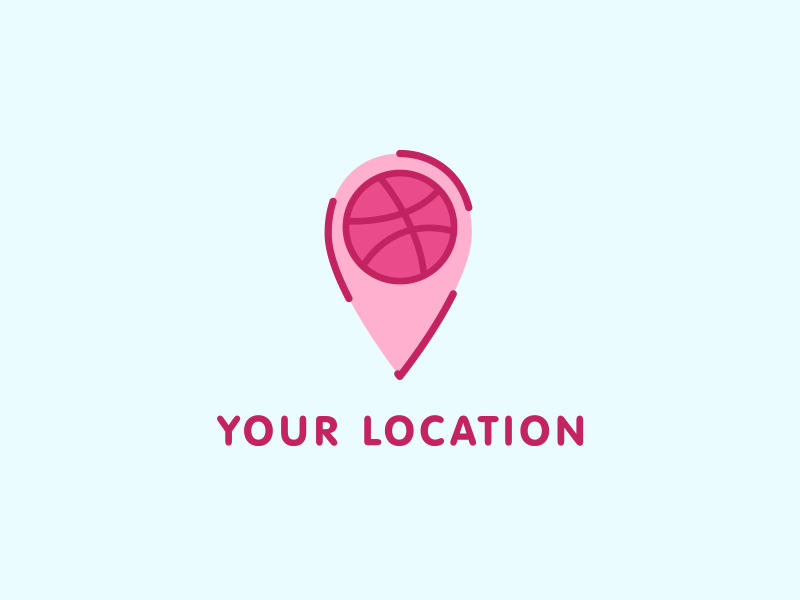 Your Location after animation ball dribbble effects gif illustration map marker