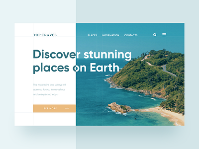 Concept for travel company clean design minimal nature travel ui ux vacation web webdesign website