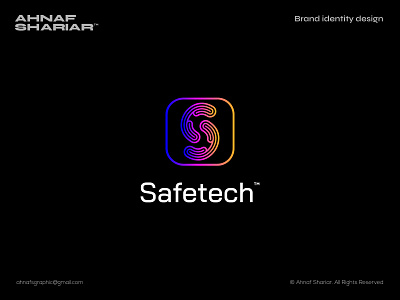 Safetech,Tech logo, letter S logo, abstract app branding design graphic design illustration letter logo logomark tech techlogo typography ui ux vector