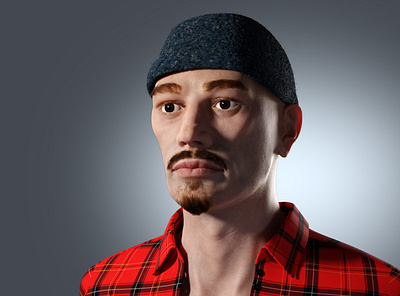 Patrick - fullCGI portrait in Blender 3d character design characters
