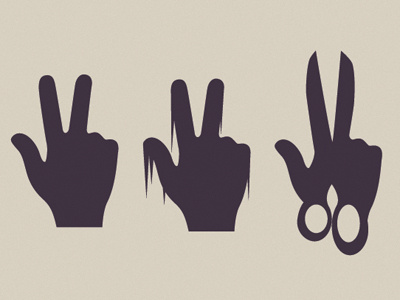 Hands hands scissors silhouette