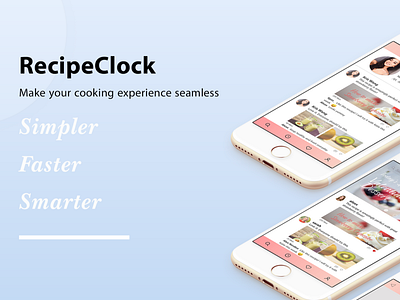 Recipe Clock app design design graphic design ui ux