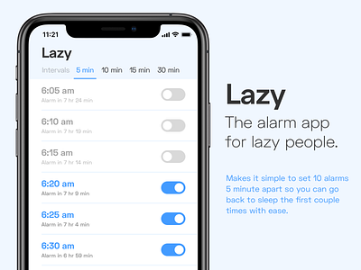 Lazy Alarm