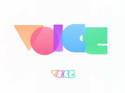 Voice branding logo minimal