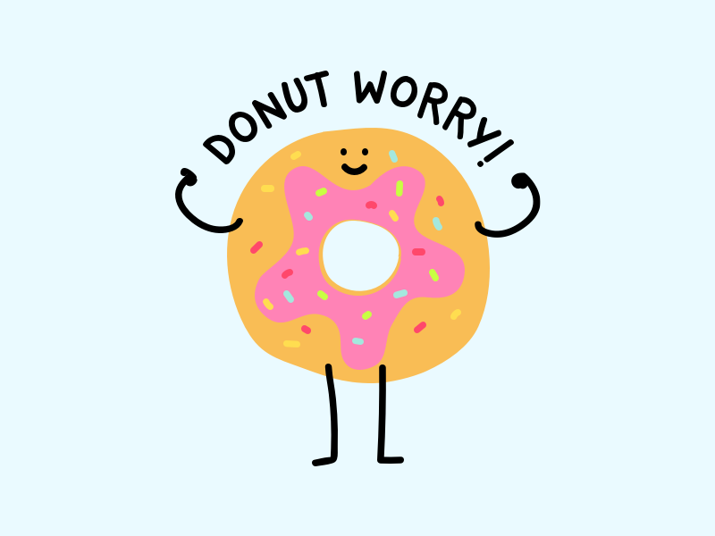 Donut Worry By Gyan Lakhwani On Dribbble 7539